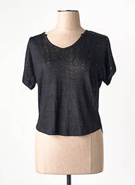 Tricou negru LE TEMPS DES CERISES femme