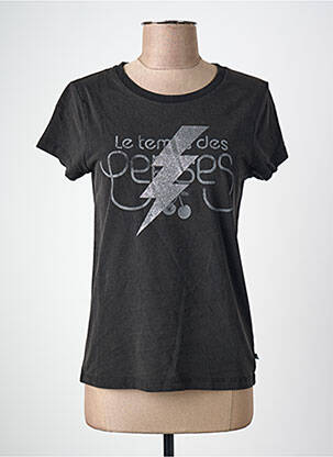 Tricou negru LE TEMPS DES CERISES femeie