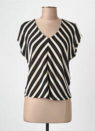 Tricou guler în v mâneci scurte negru VERO MODA femme