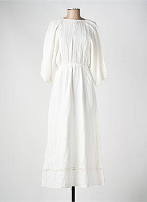 Rochie lungă alb MANGO femeie