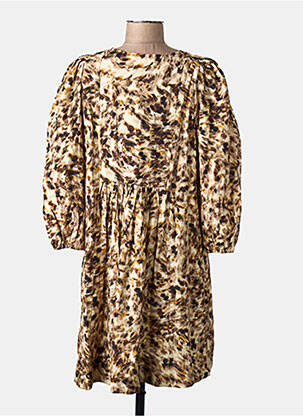 Rochie scurtă maro MANGO femeie