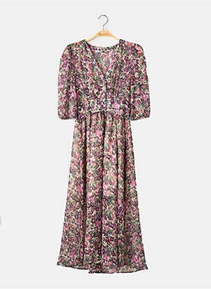 Rochie lungă violet MORGAN femeie