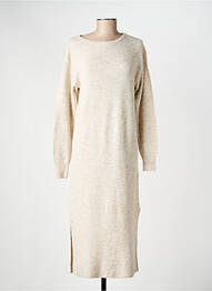 Rochie lungă mâneci lungi mâneci lungi bej VERO MODA femeie