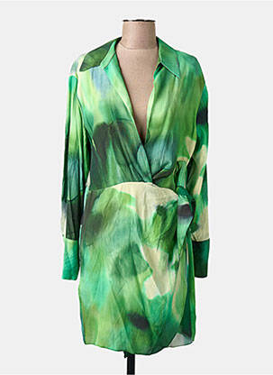 Rochie midi verde MANGO femeie