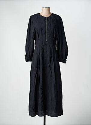 Rochie lungă negru MANGO femeie