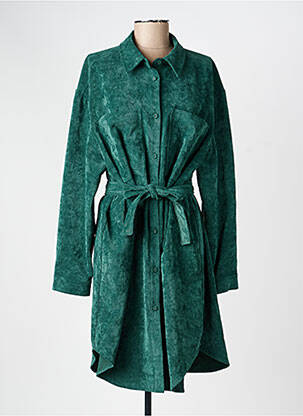 Rochie midi mâneci lungi mâneci lungi verde VILA femeie