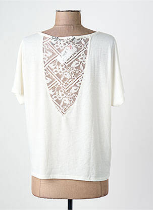 Tricou croială dreaptă mâneci scurte alb VERO MODA femme