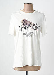 Tricou croială dreaptă alb ONLY femme