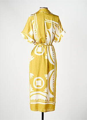 Rochie scurtă galben MANGO femeie