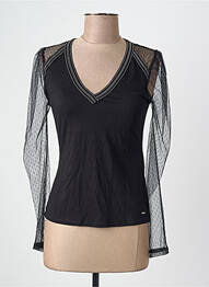 Tricou negru MORGAN femme