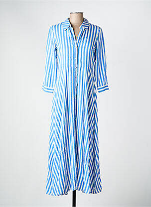 Rochie lungă mâneci 3/4 albastru VERO MODA femeie