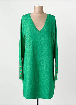 Rochie pulover verde LES P'TITES BOMBES femeie