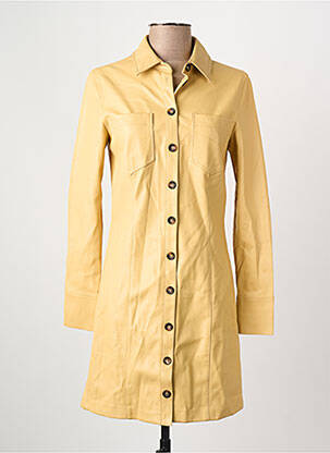 Rochie scurtă galben MANGO femeie