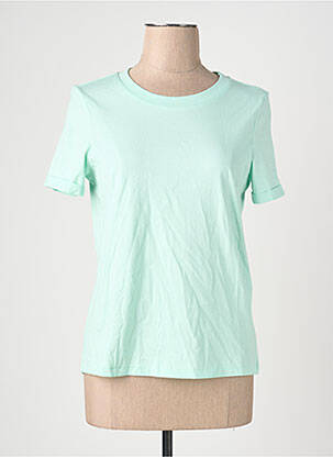 Tricou croială dreaptă mâneci scurte verde VERO MODA femeie