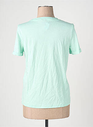 Tricou croială dreaptă mâneci scurte verde VERO MODA femeie