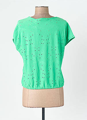Tricou guler în v verde VERO MODA femeie