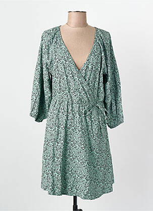 Rochie midi mâneci lungi mâneci lungi verde JACQUELINE DE YONG femeie