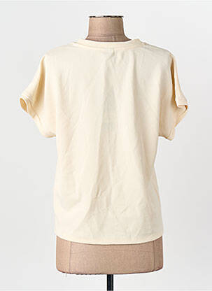 Tricou mâneci scurte mâneci scurte bej VERO MODA femeie