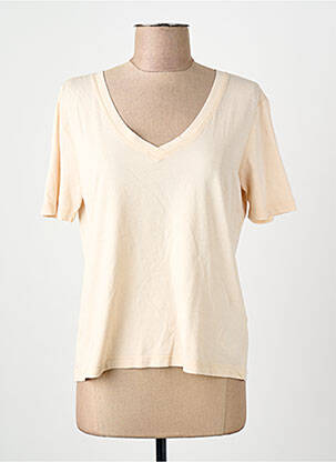 Tricou bej JACQUELINE DE YONG femeie