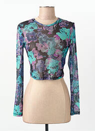 Tricou mâneci lungi mâneci lungi violet ONLY femeie
