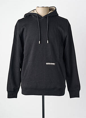 Hanorac cu glugă negru JACK & JONES bărbat