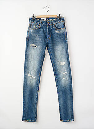 Blugi cu croială slim albastru JACK & JONES bărbat