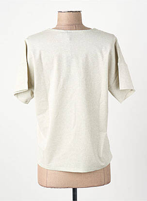 Tricou croială dreaptă mâneci scurte argintiu VERO MODA femeie