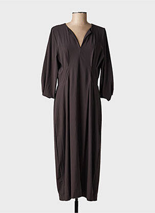 Rochie midi maro INDIES femeie
