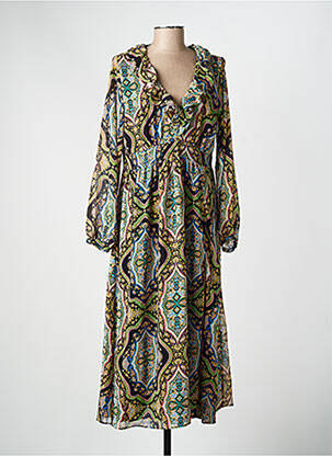 Rochie lungă verde MANGO femeie