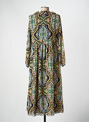 Rochie lungă verde MANGO femeie