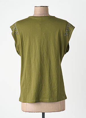 Maiou guler rotund verde ONLY femeie
