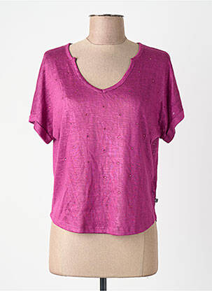 Tricou roz LE TEMPS DES CERISES femeie