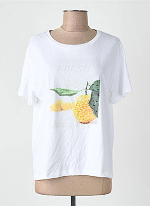 Tricou alb MANGO femeie