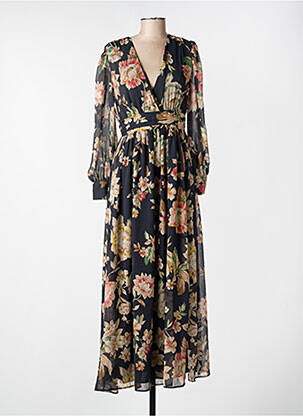 Rochie lungă negru MANGO femeie