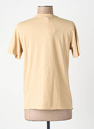 Tricou croială dreaptă mâneci scurte bej ONLY femeie