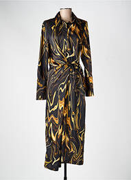 Rochie lungă negru MANGO femeie