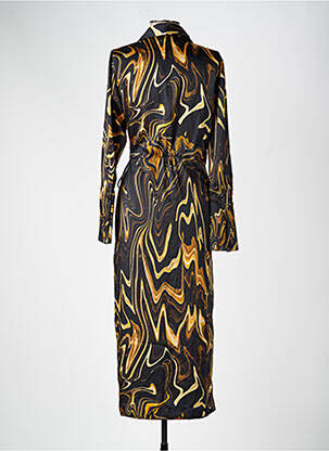 Rochie lungă negru MANGO femeie