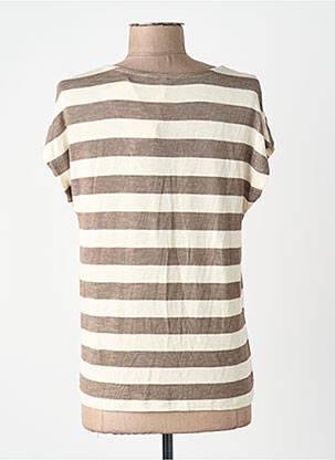 Tricou croială dreaptă maro ONLY femeie