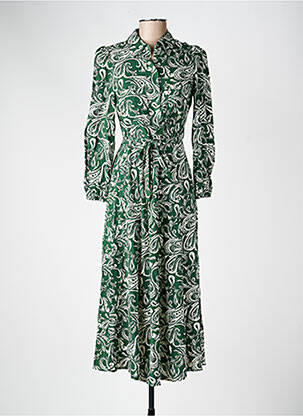Rochie lungă verde MANGO femeie