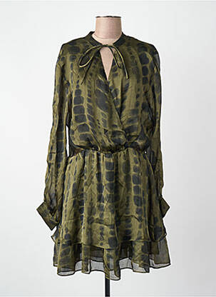 Rochie scurtă verde MANGO femeie