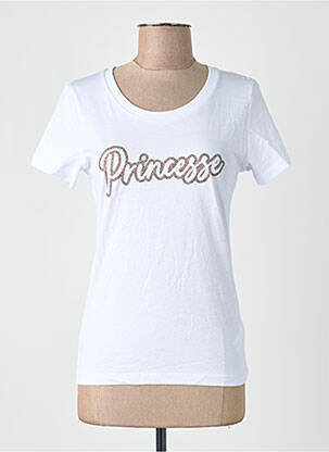 Tricou alb MONSIEUR TSHIRT femeie
