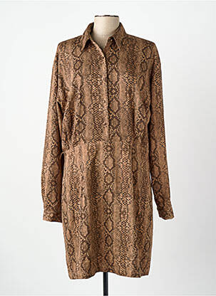 Rochie scurtă maro GUESS femeie