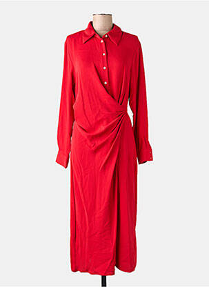 Rochie lungă roșu MANGO femeie