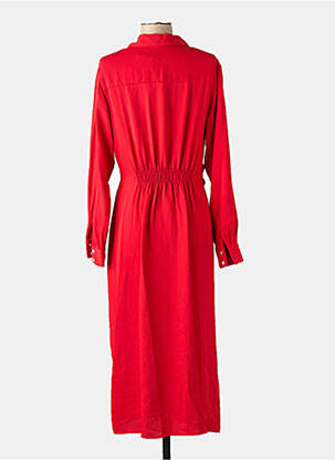 Rochie lungă roșu MANGO femeie