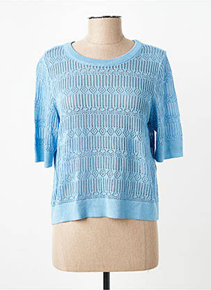 Pulover guler rotund albastru VERO MODA femeie