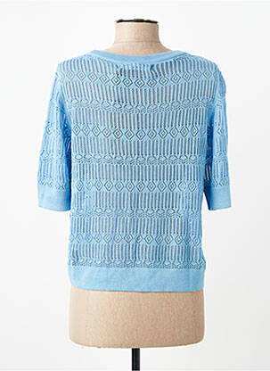 Pulover guler rotund albastru VERO MODA femeie