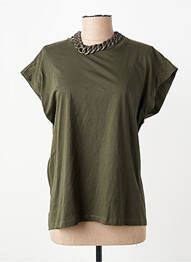 Tricou verde PLEASE femeie