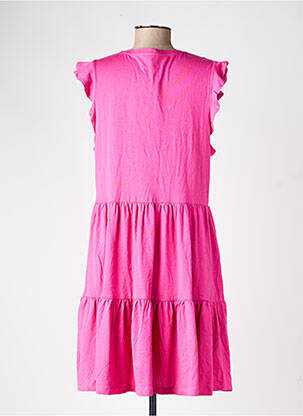 Rochie scurtă mâneci scurte mâneci scurte roz ONLY femeie
