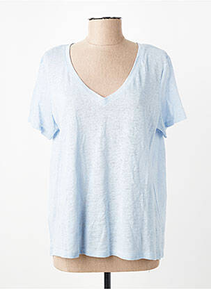 Tricou albastru MANGO femeie