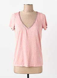 Tricou roz LES P'TITES BOMBES femeie